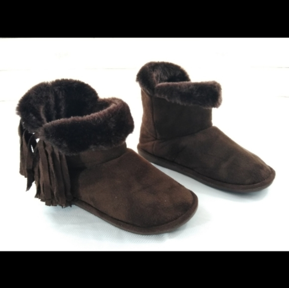 Steven Madden Fringyy Boots Size 6 Dark Brown - Picture 1 of 7
